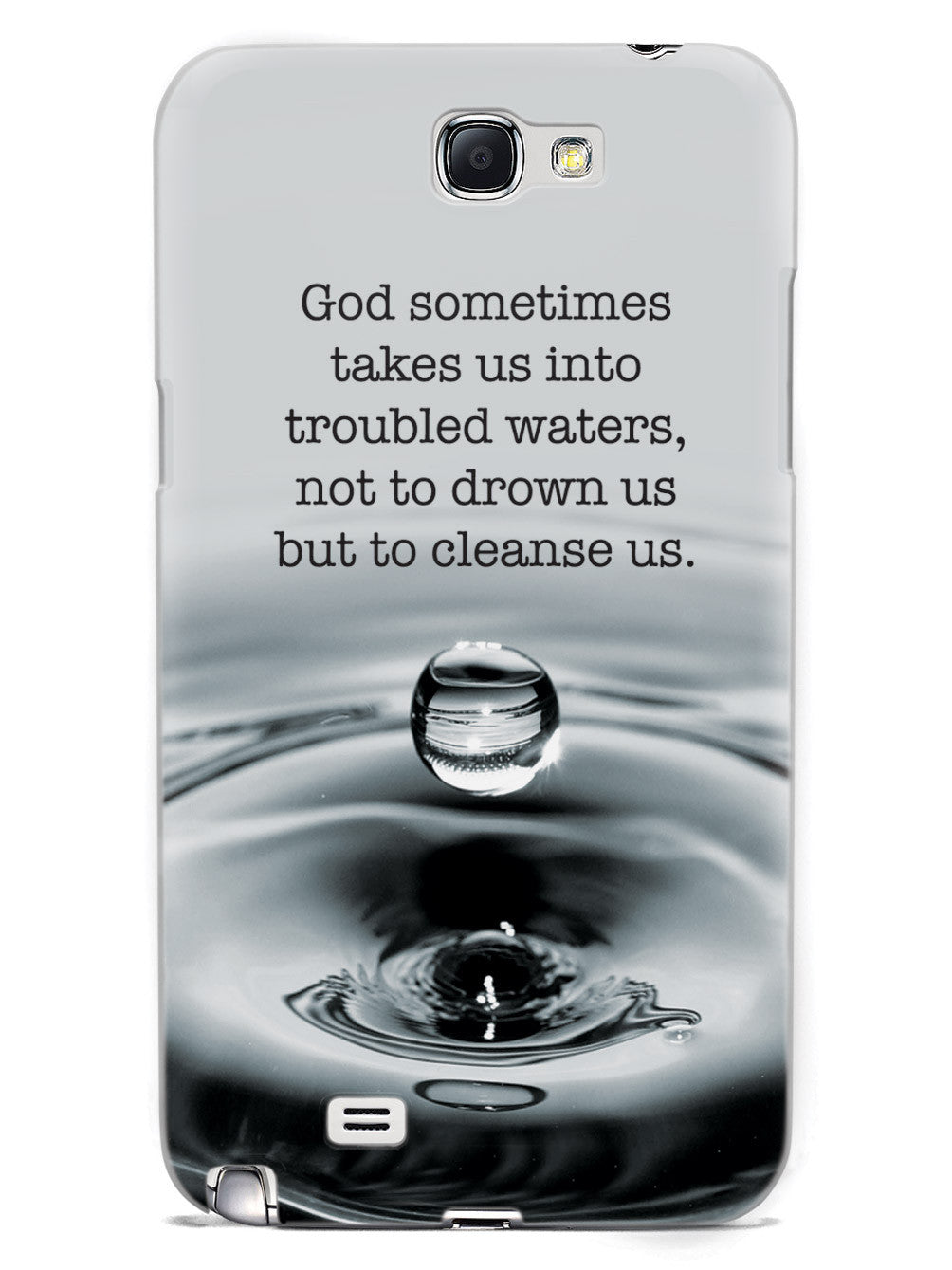 Troubled Waters God Religion Inspirational Quote Case