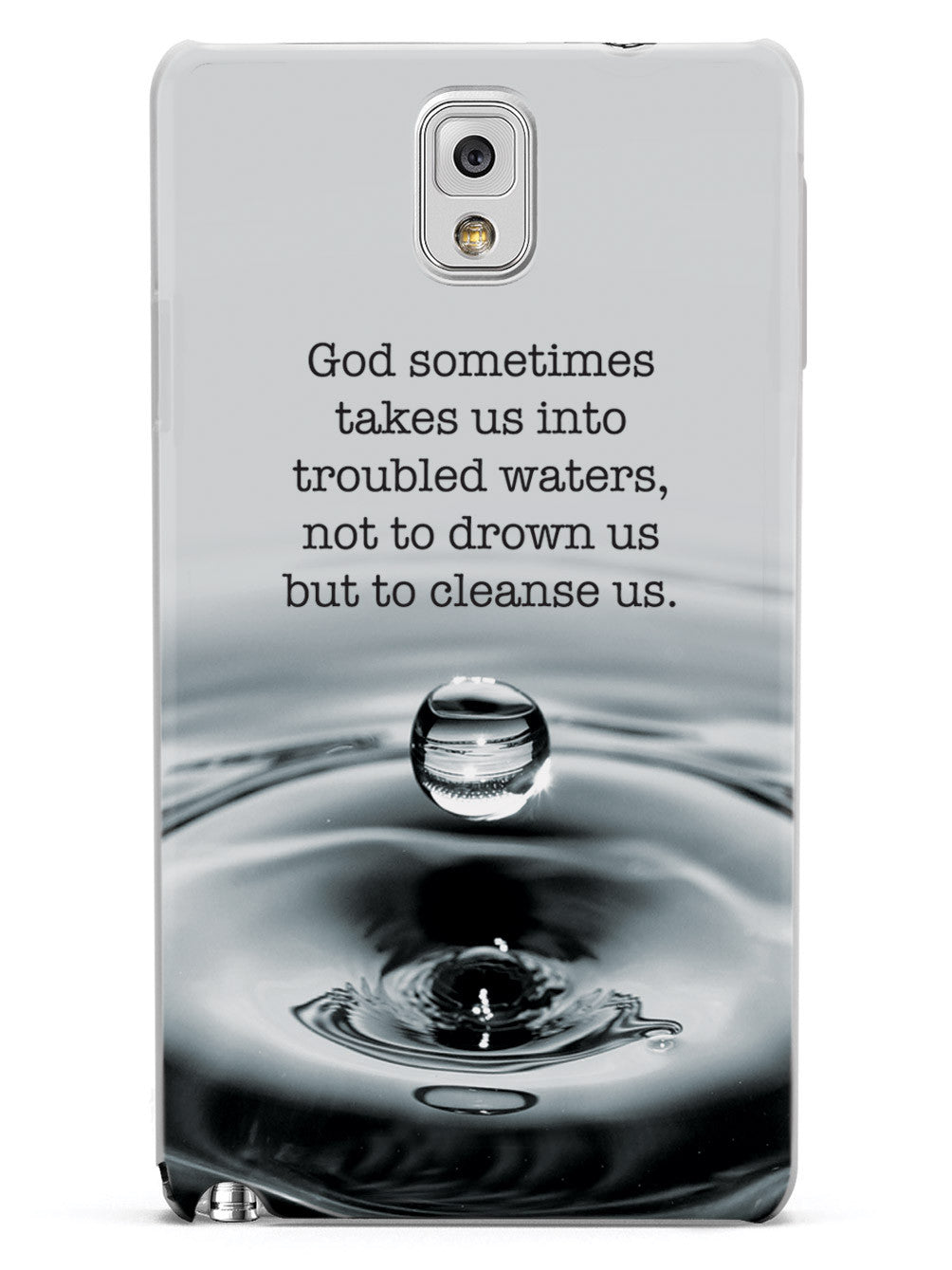 Troubled Waters God Religion Inspirational Quote Case