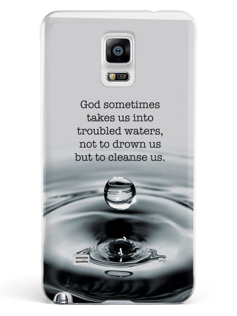 Troubled Waters God Religion Inspirational Quote Case