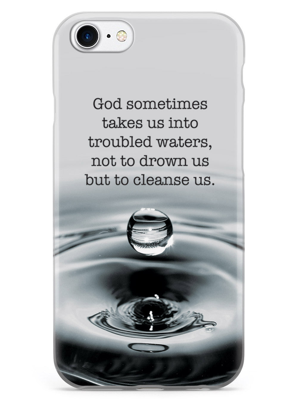 Troubled Waters God Religion Inspirational Quote Case