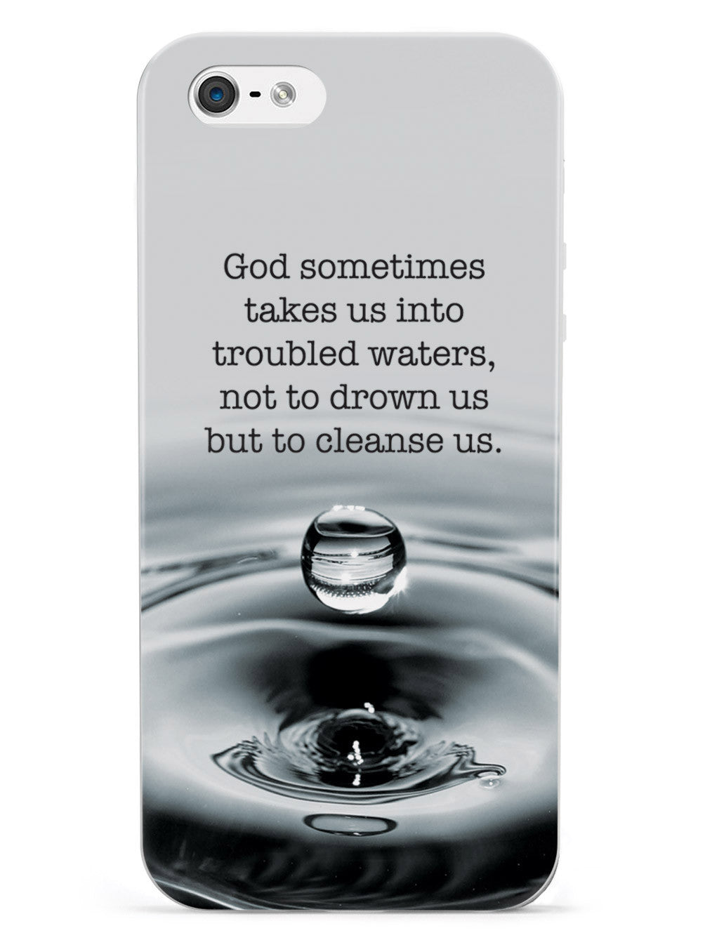 Troubled Waters God Religion Inspirational Quote Case