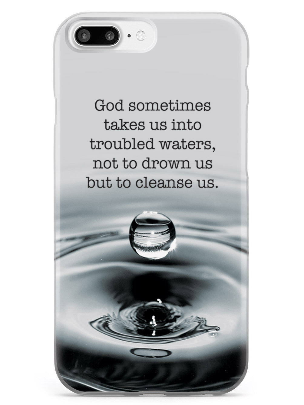 Troubled Waters God Religion Inspirational Quote Case