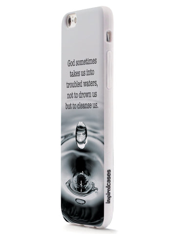 Troubled Waters God Religion Inspirational Quote Case
