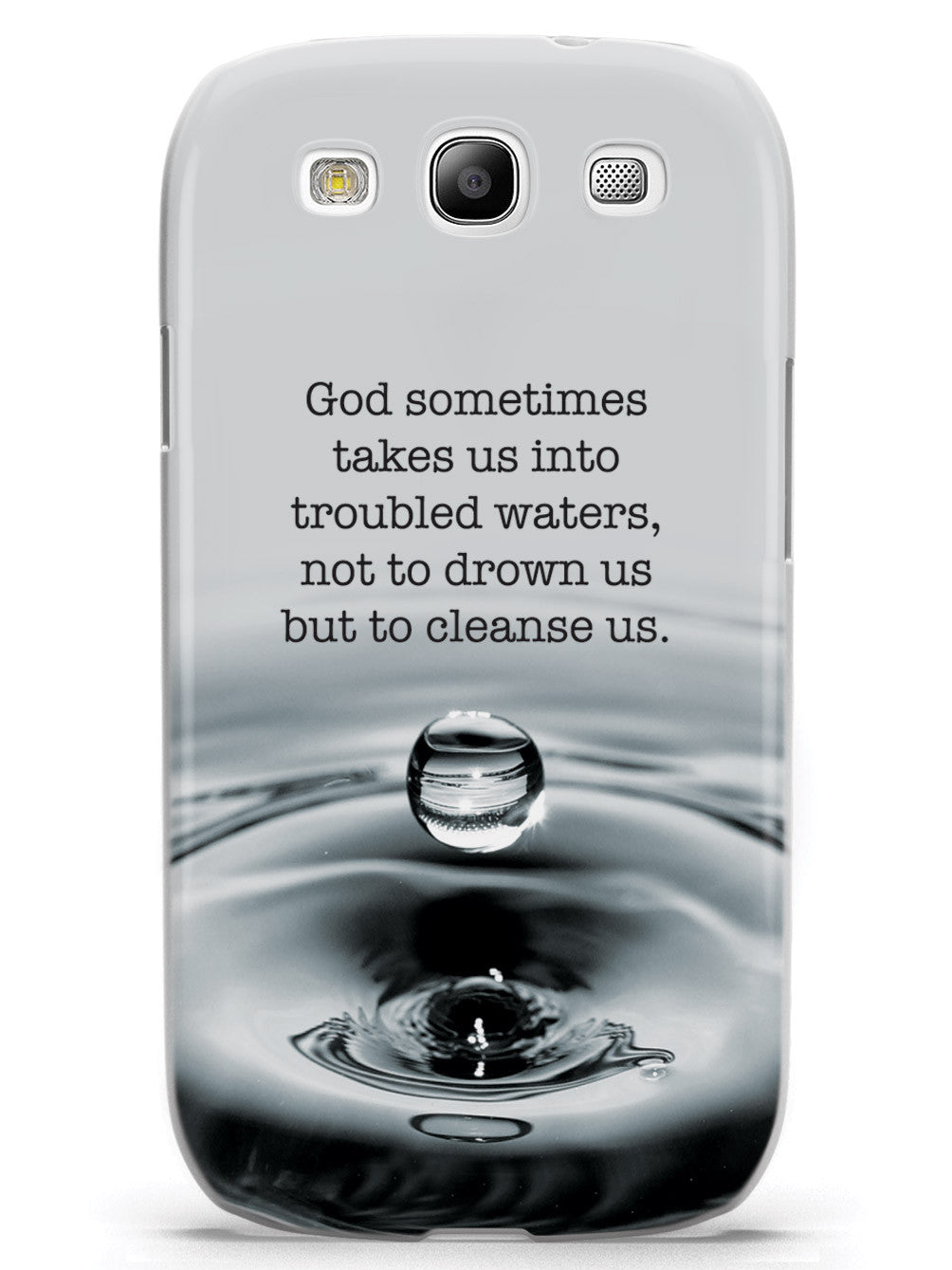 Troubled Waters God Religion Inspirational Quote Case