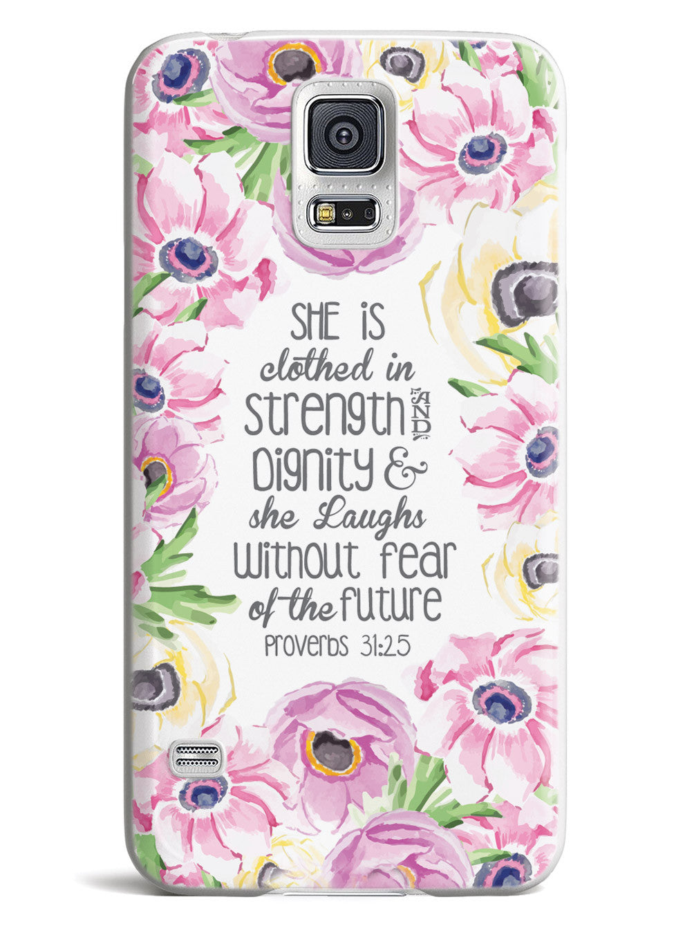 Proverbs 31.25 - Bible Verse Quote Inspirational Design Case