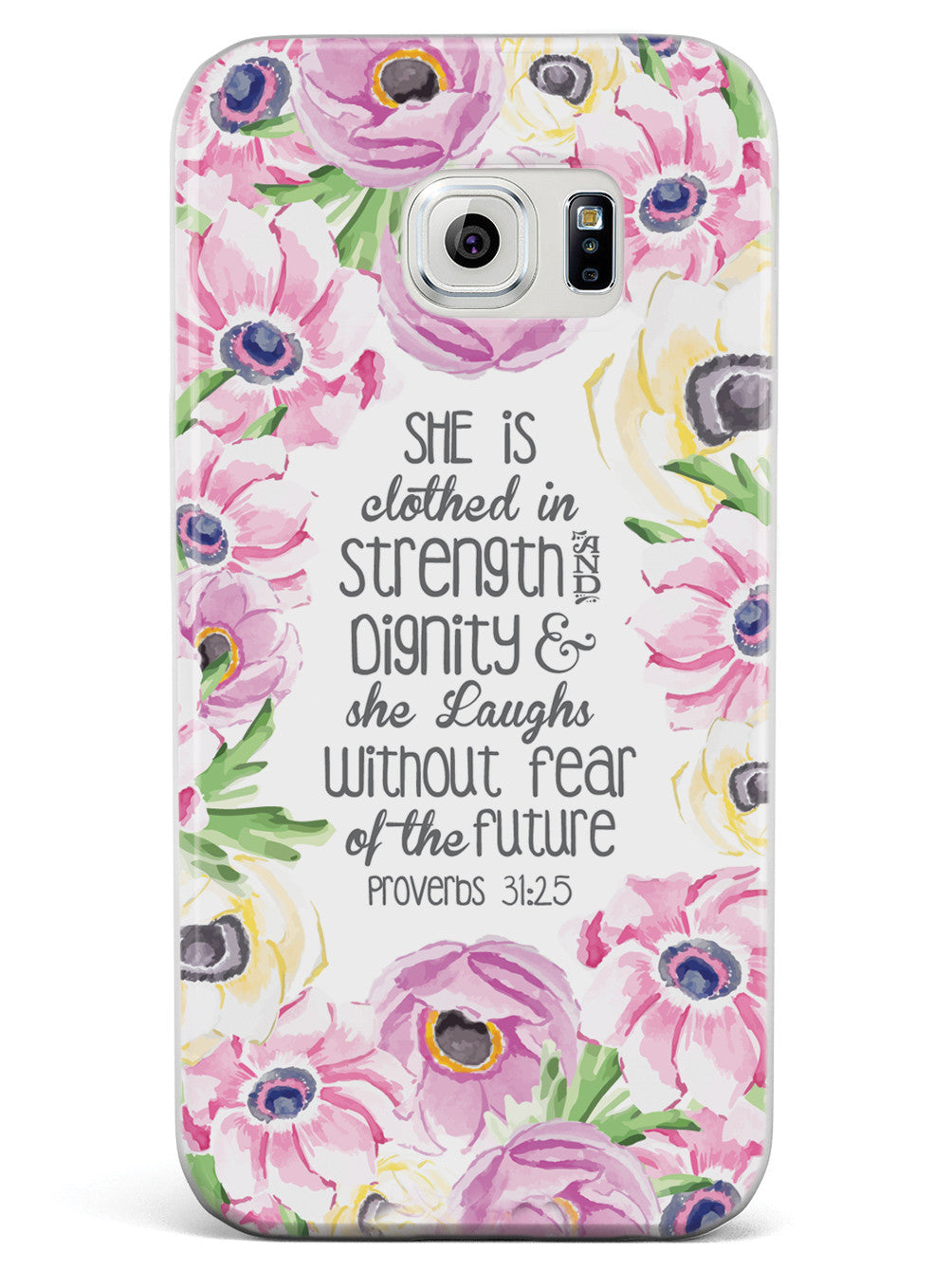 Proverbs 31.25 - Bible Verse Quote Inspirational Design Case