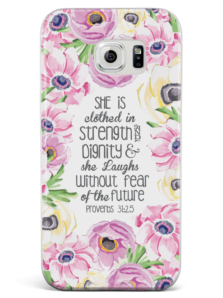 Proverbs 31.25 - Bible Verse Quote Inspirational Design Case
