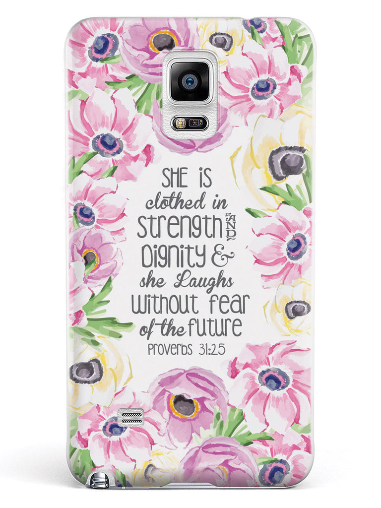 Proverbs 31.25 - Bible Verse Quote Inspirational Design Case