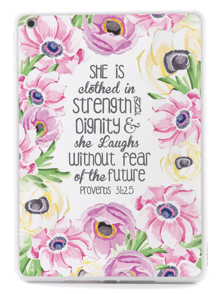 Proverbs 31.25 - Bible Verse Quote Inspirational Design Case