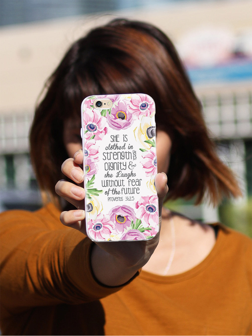 Proverbs 31.25 - Bible Verse Quote Inspirational Design Case