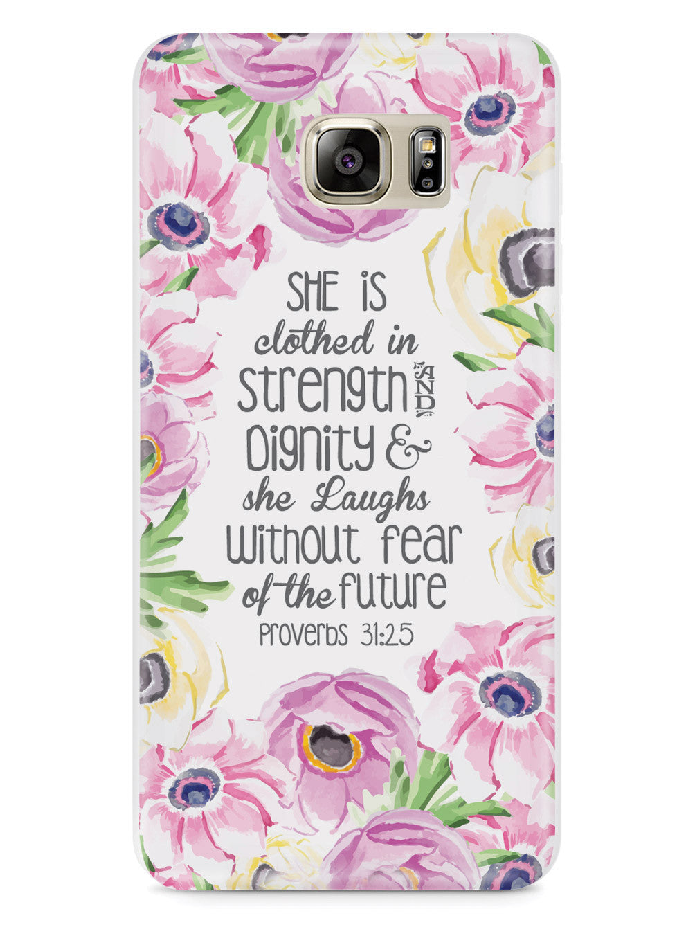 Proverbs 31.25 - Bible Verse Quote Inspirational Design Case