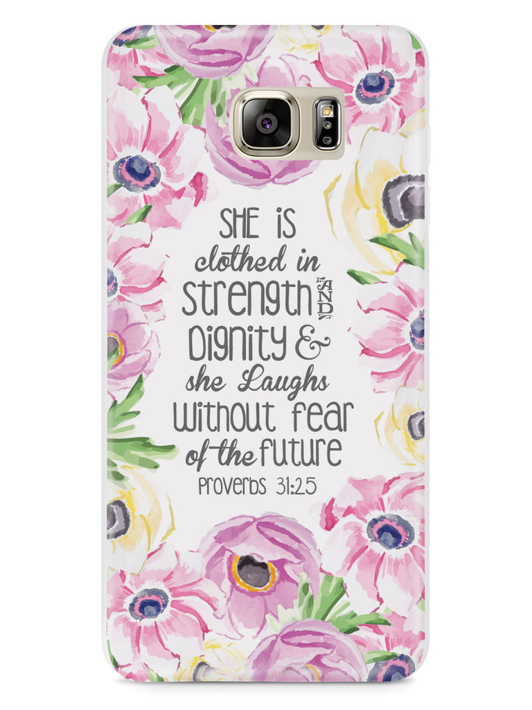 Proverbs 31.25 - Bible Verse Quote Inspirational Design Case