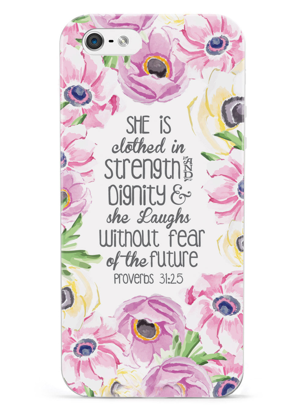 Proverbs 31.25 - Bible Verse Quote Inspirational Design Case
