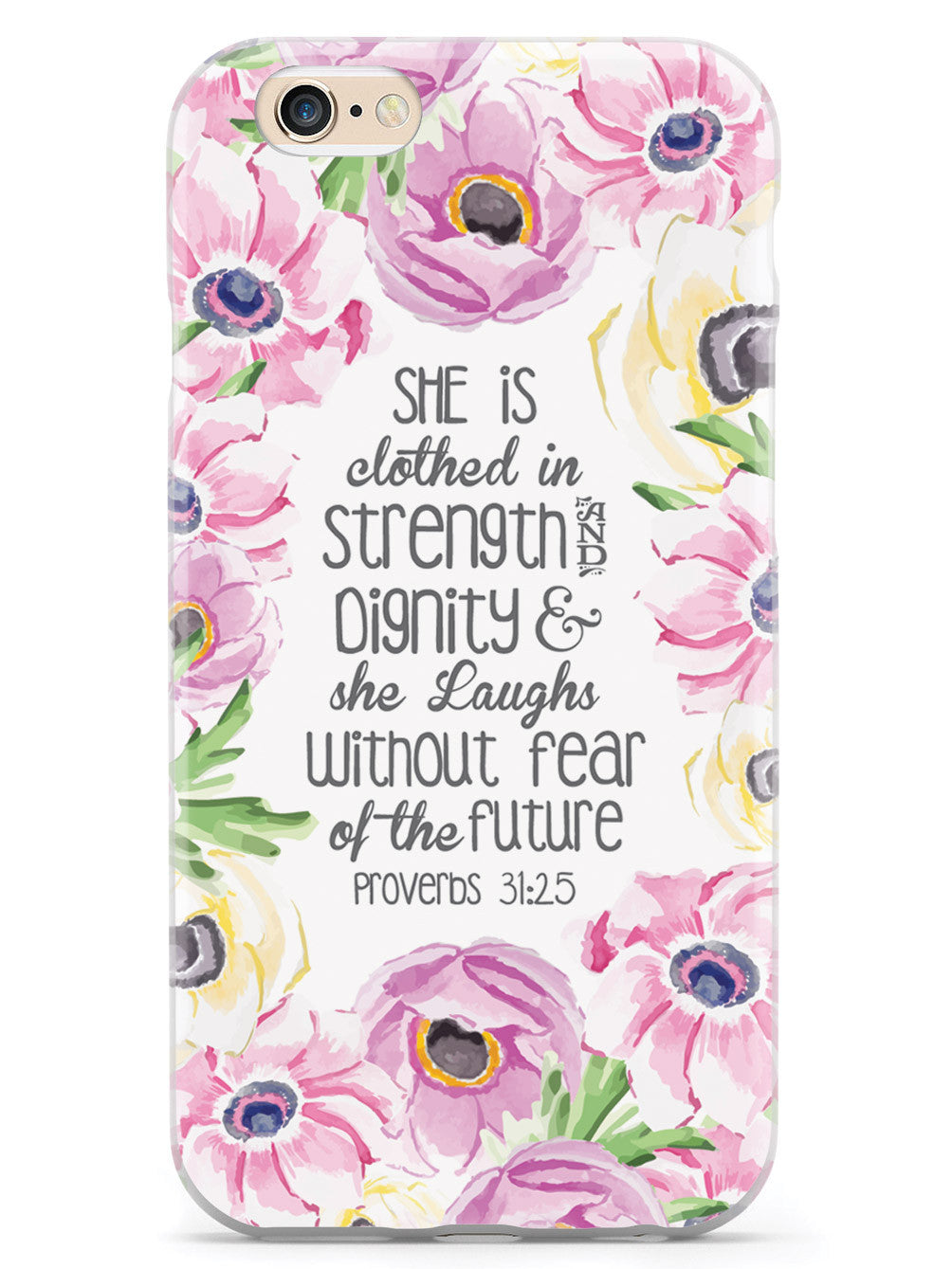 Proverbs 31.25 - Bible Verse Quote Inspirational Design Case