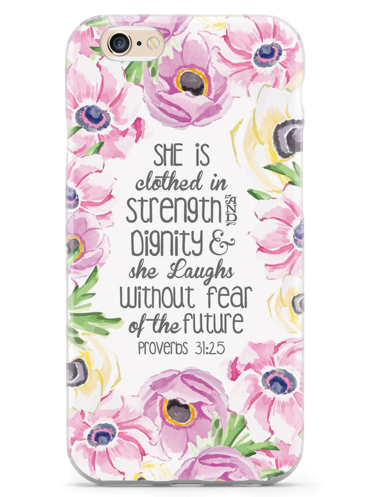 Proverbs 31.25 - Bible Verse Quote Inspirational Design Case