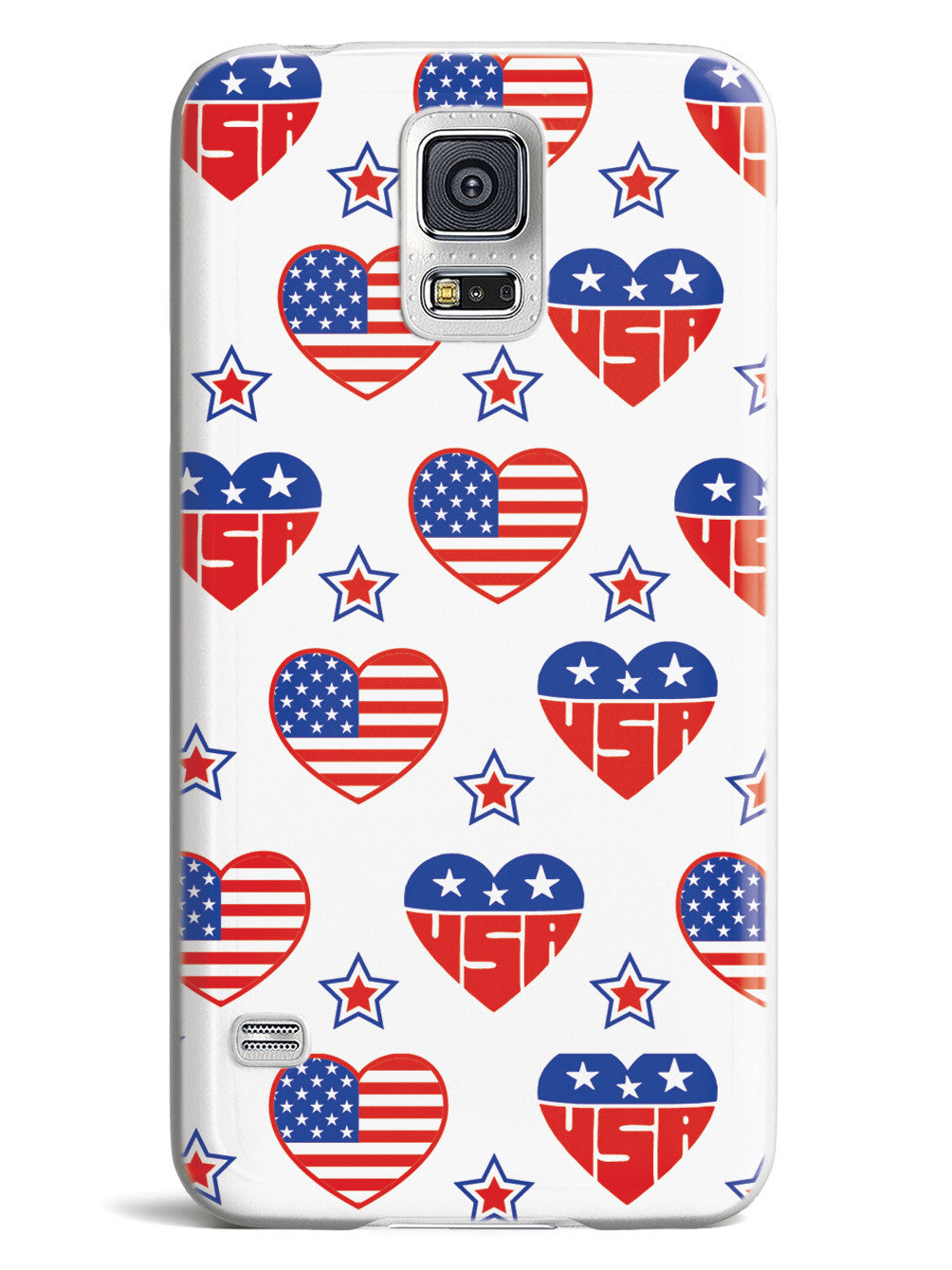USA Heart Pattern - Patriotic Case