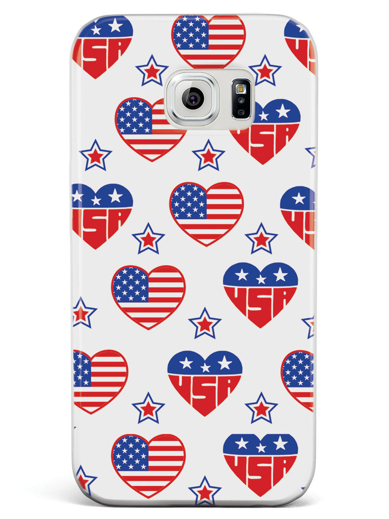 USA Heart Pattern - Patriotic Case