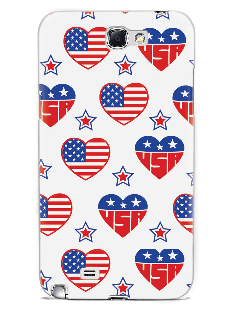 USA Heart Pattern - Patriotic Case