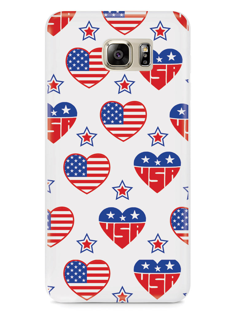 USA Heart Pattern - Patriotic Case