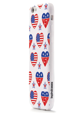 USA Heart Pattern - Patriotic Case