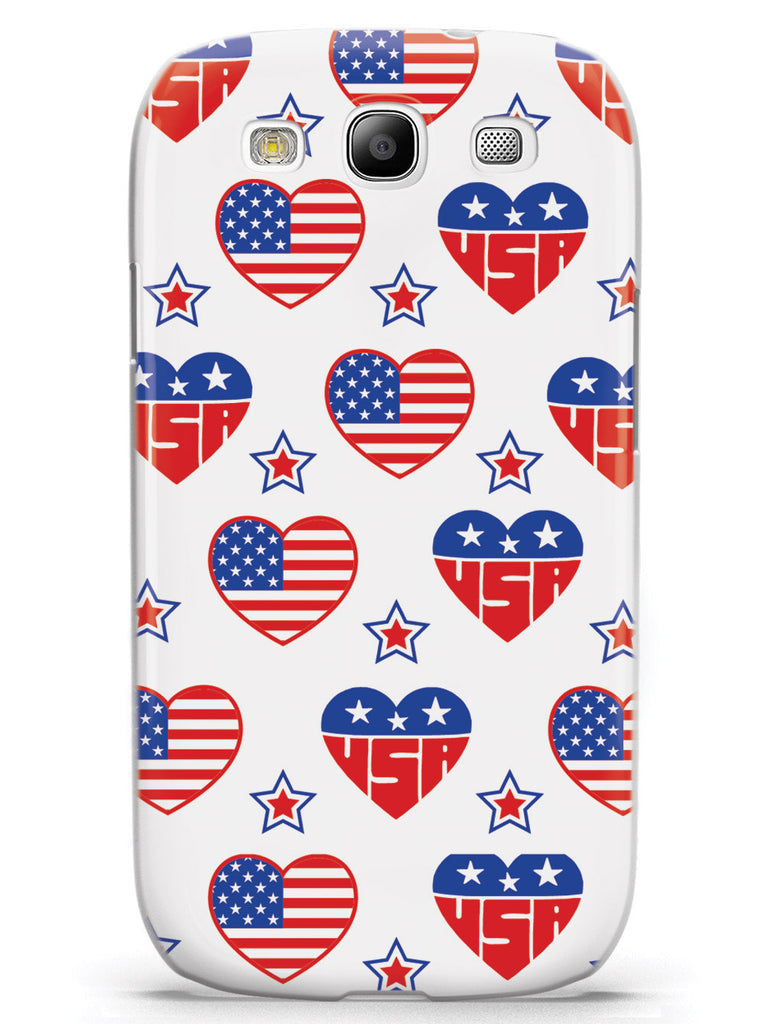 USA Heart Pattern - Patriotic Case