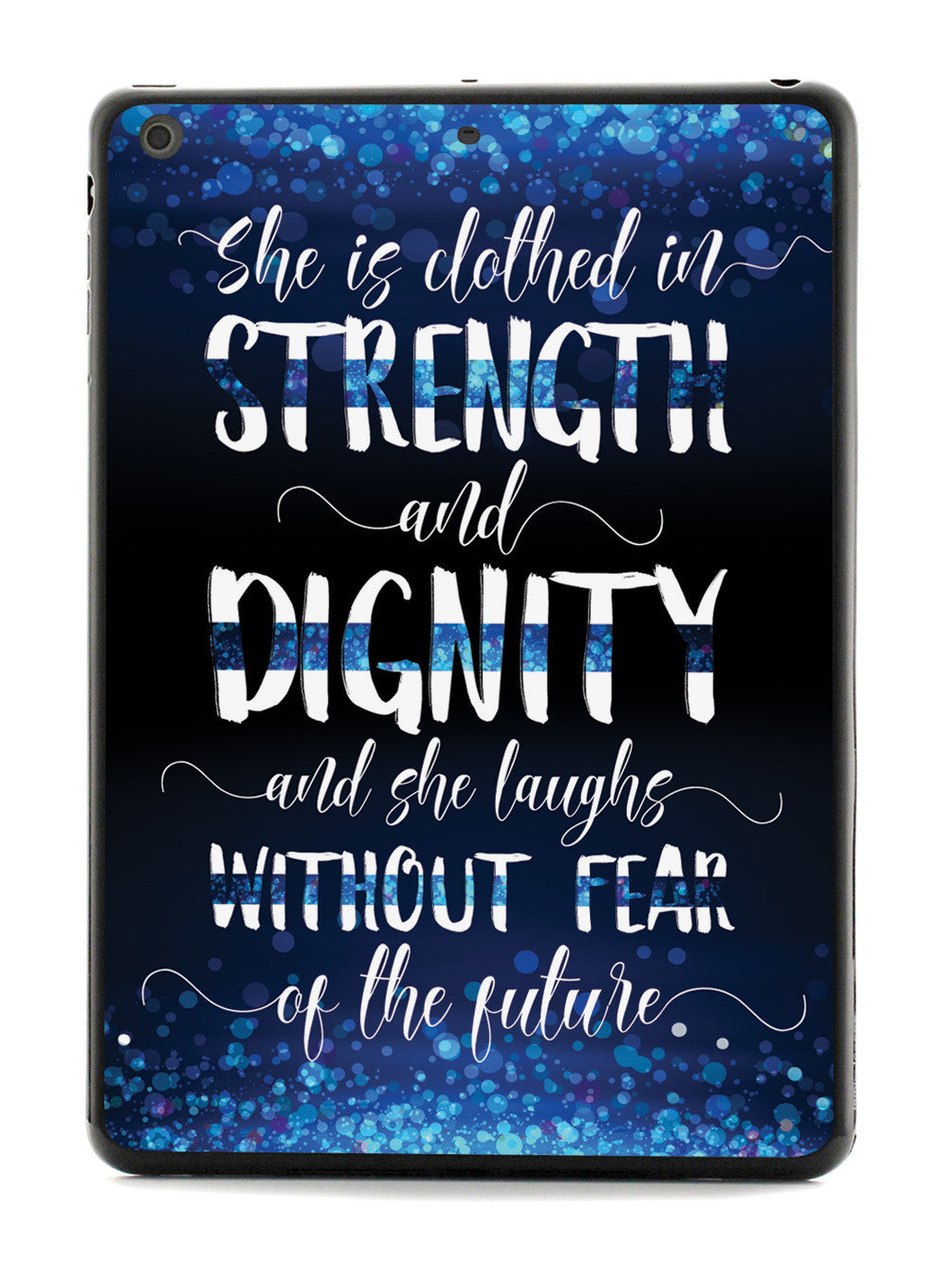 She Is Clothed in Strength and Dignity - Thin Blue Line Case