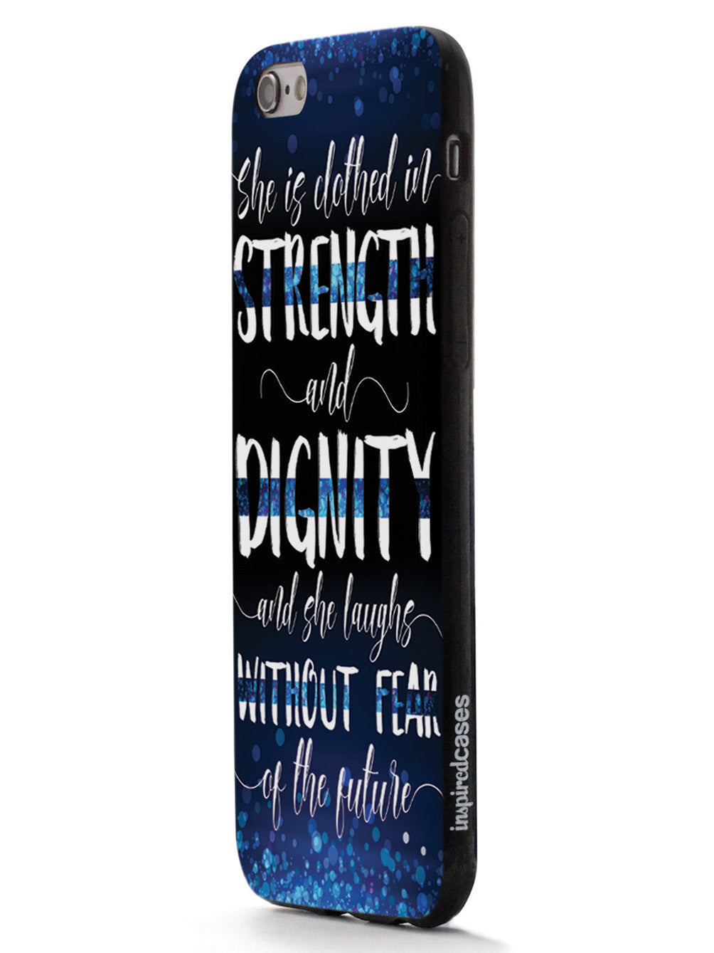 She Is Clothed in Strength and Dignity - Thin Blue Line Case