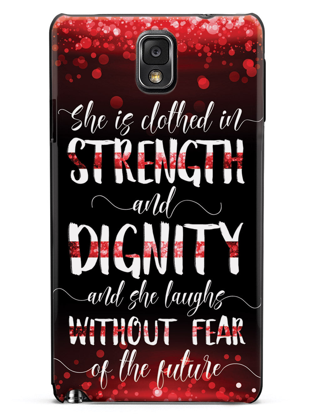 She Is Clothed in Strength and Dignity - Thin Red Line Case