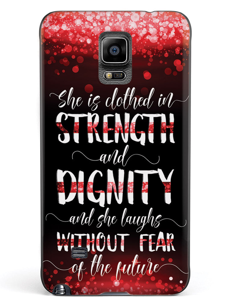 She Is Clothed in Strength and Dignity - Thin Red Line Case