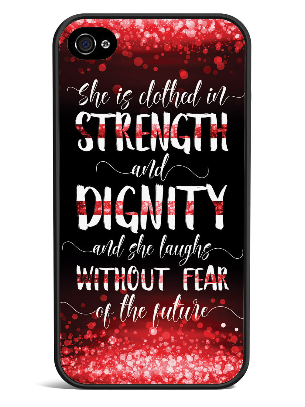 She Is Clothed in Strength and Dignity - Thin Red Line Case