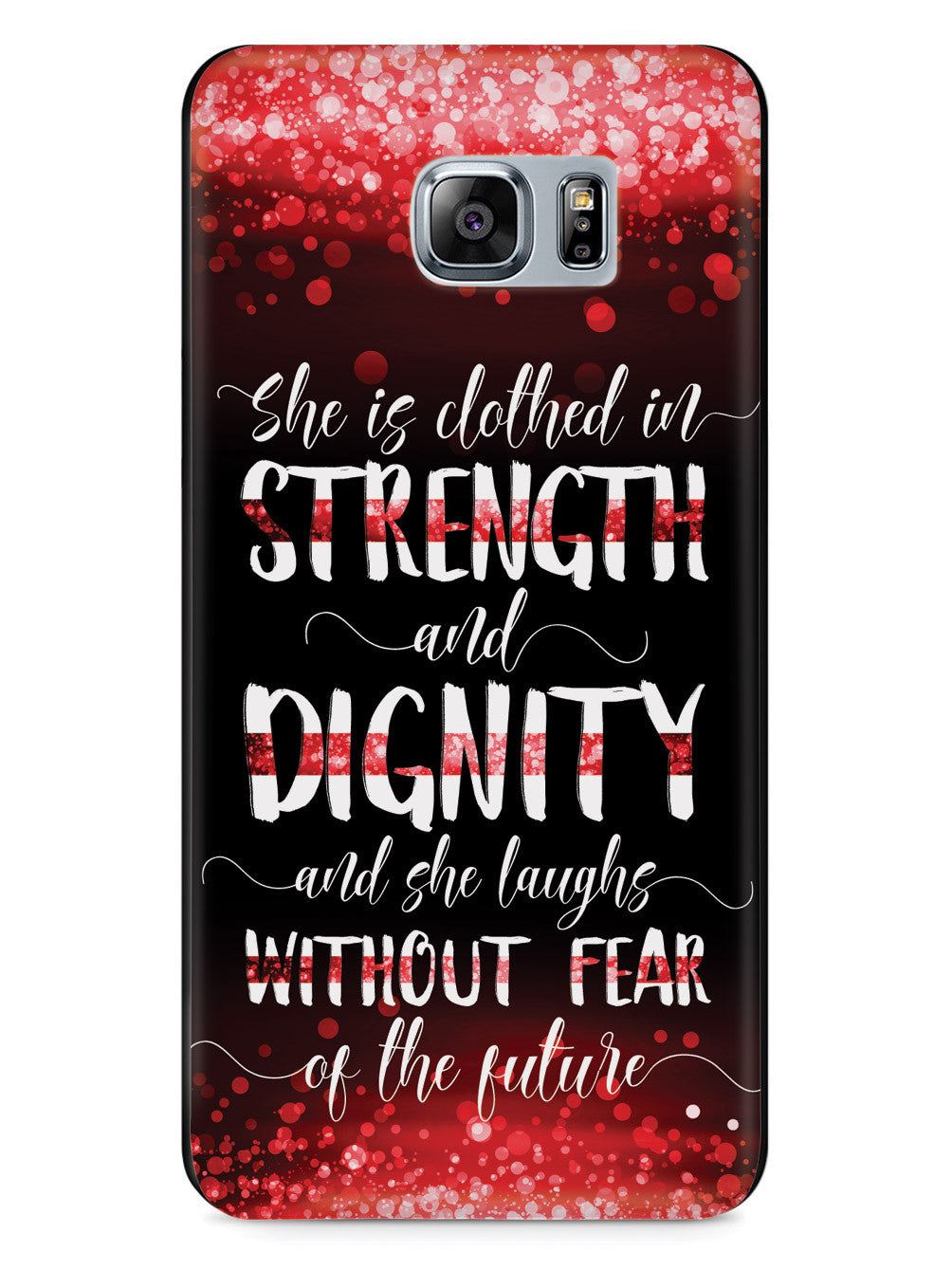She Is Clothed in Strength and Dignity - Thin Red Line Case