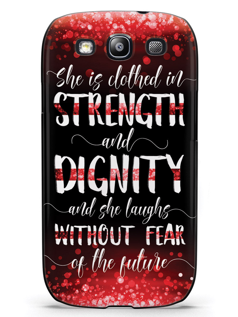 She Is Clothed in Strength and Dignity - Thin Red Line Case