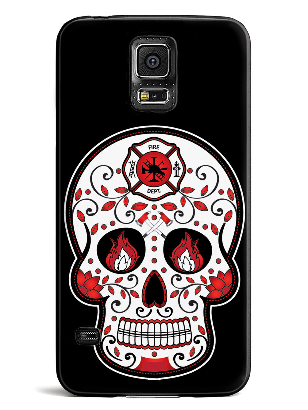 Firefighter Sugar Skull Case