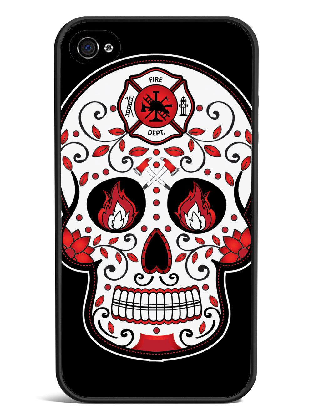 Firefighter Sugar Skull Case