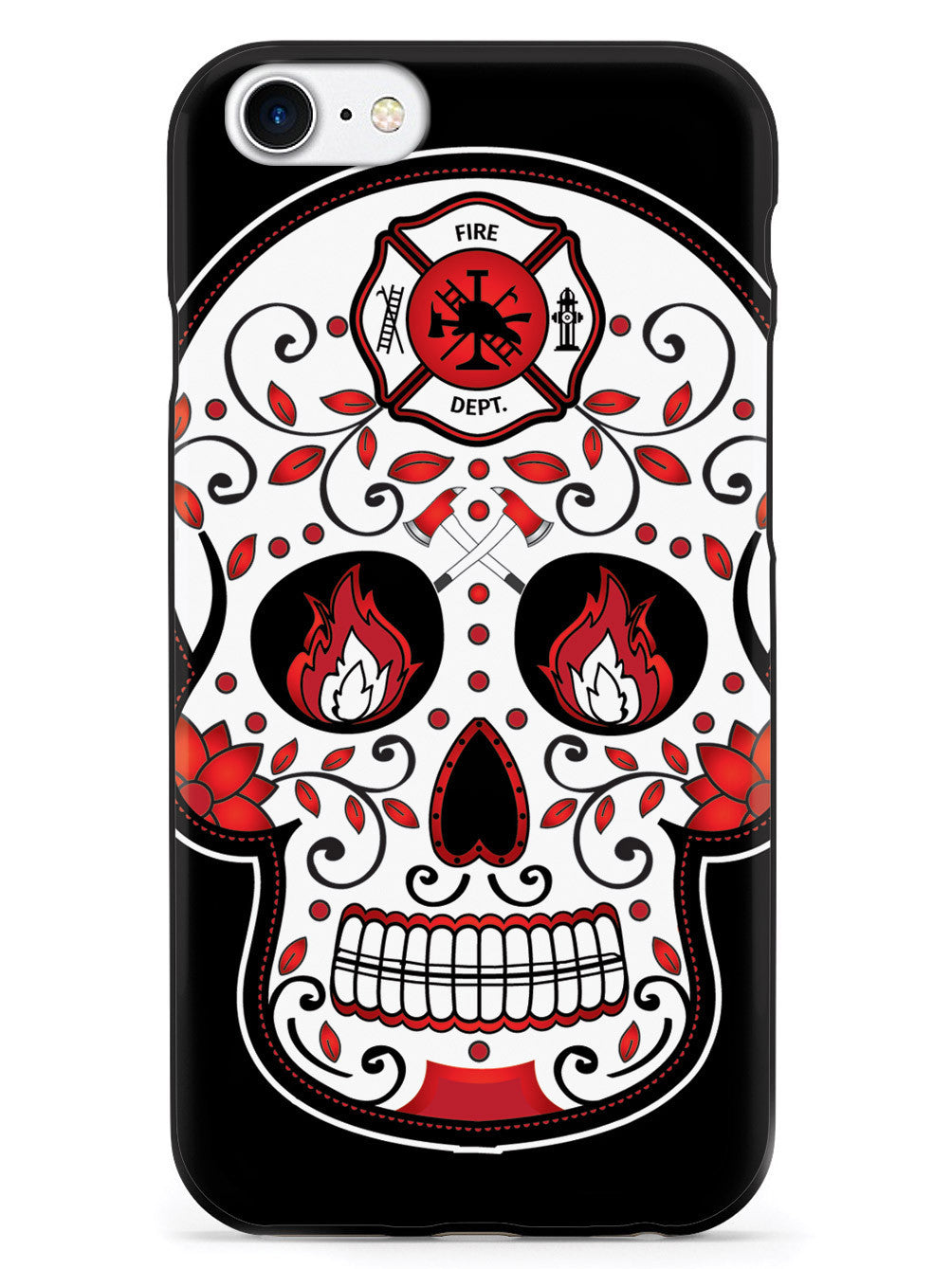 Firefighter Sugar Skull Case