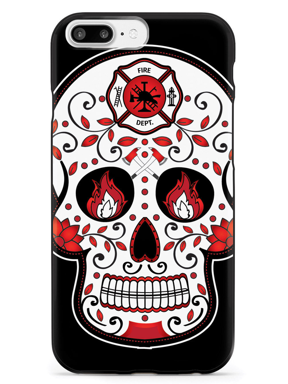Firefighter Sugar Skull Case