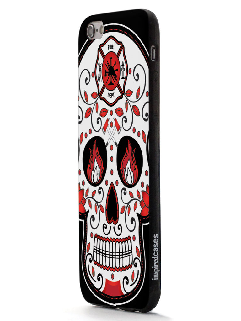 Firefighter Sugar Skull Case