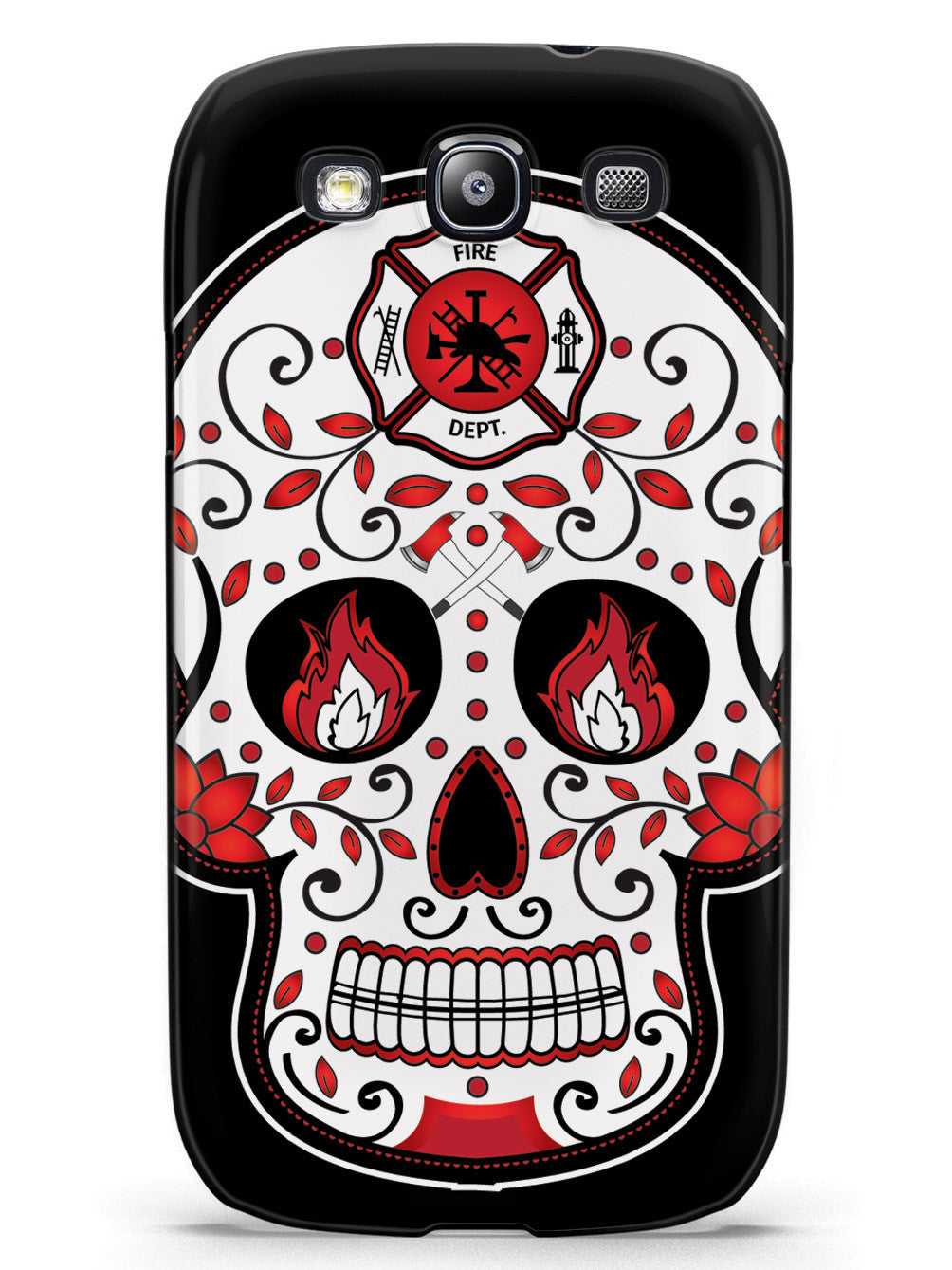 Firefighter Sugar Skull Case