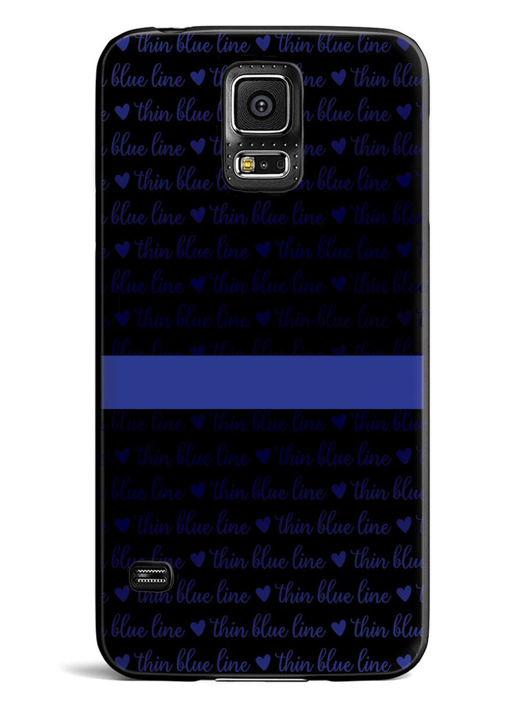Thin Blue Line - Textured Background Case