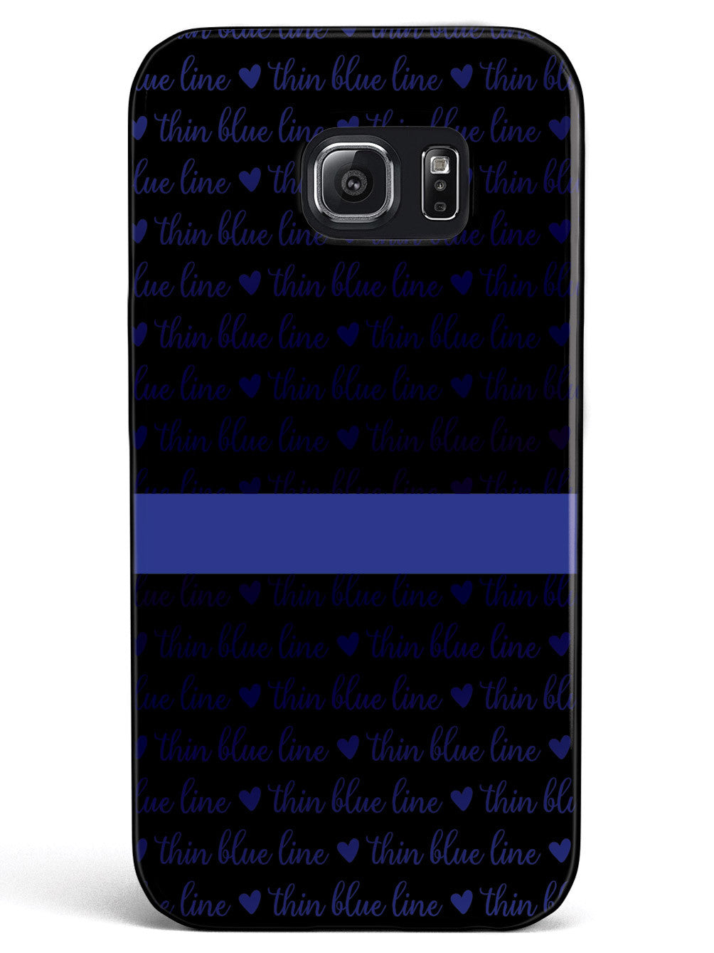 Thin Blue Line - Textured Background Case