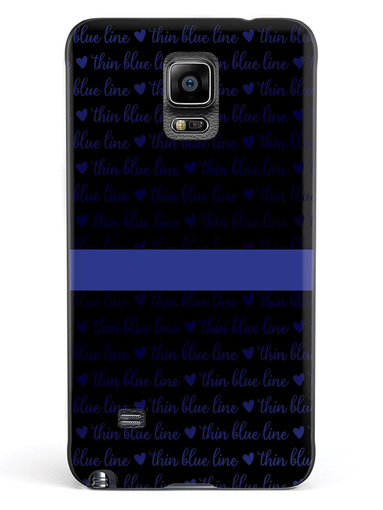 Thin Blue Line - Textured Background Case