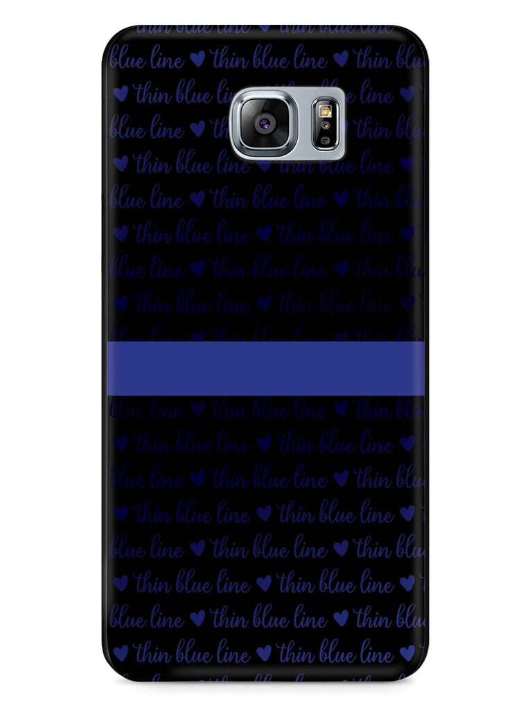 Thin Blue Line - Textured Background Case
