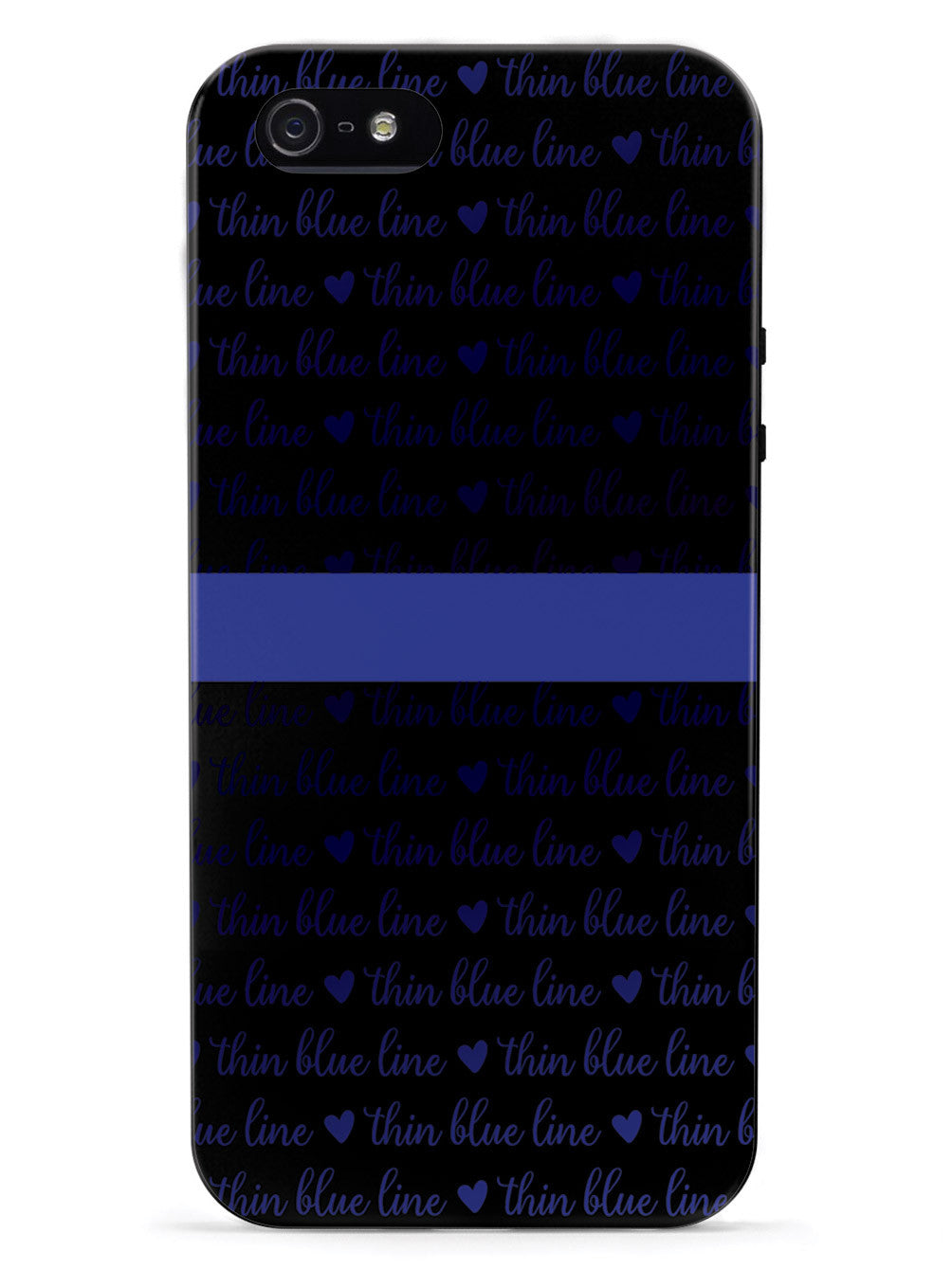 Thin Blue Line - Textured Background Case
