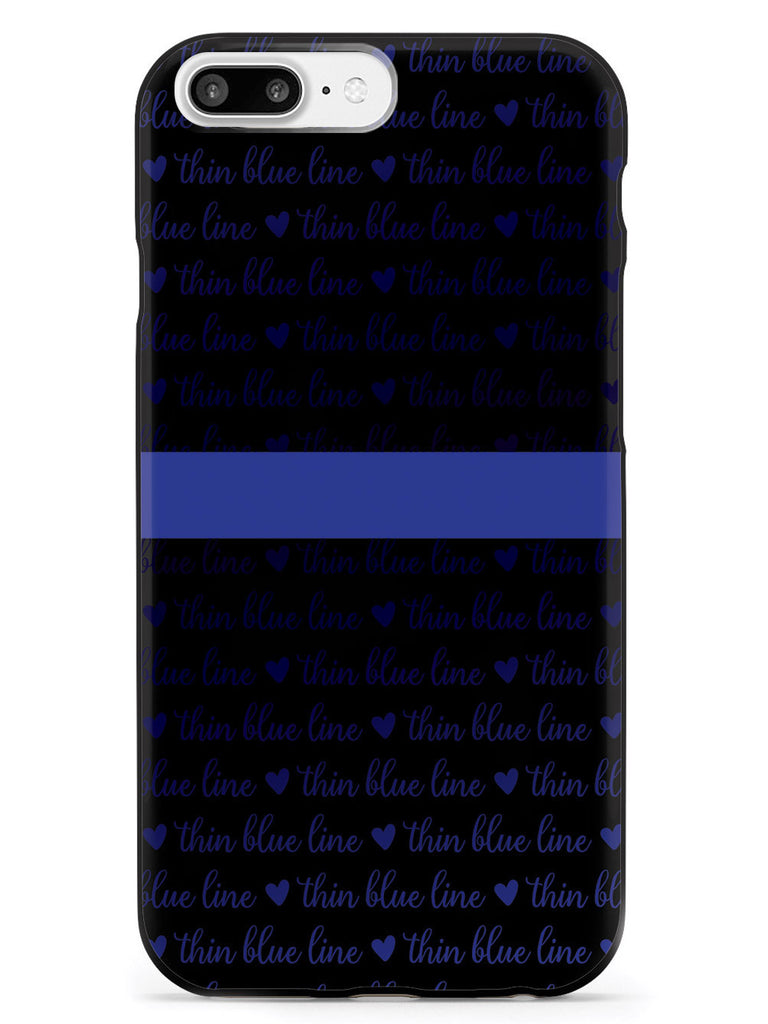 Thin Blue Line - Textured Background Case