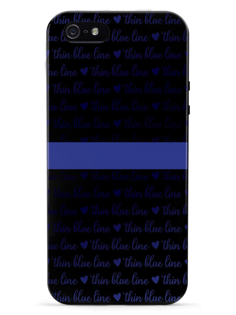 Thin Blue Line - Textured Background Case
