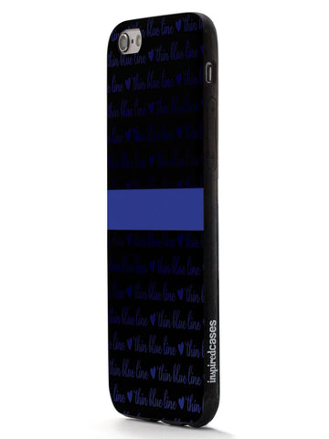 Thin Blue Line - Textured Background Case