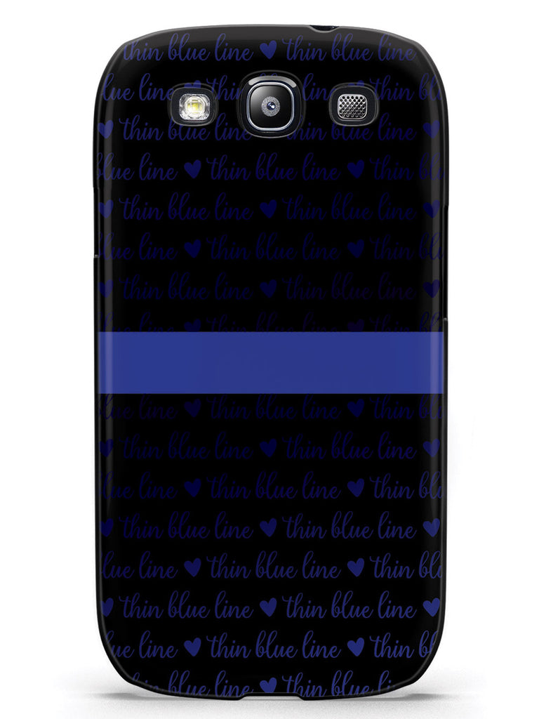 Thin Blue Line - Textured Background Case