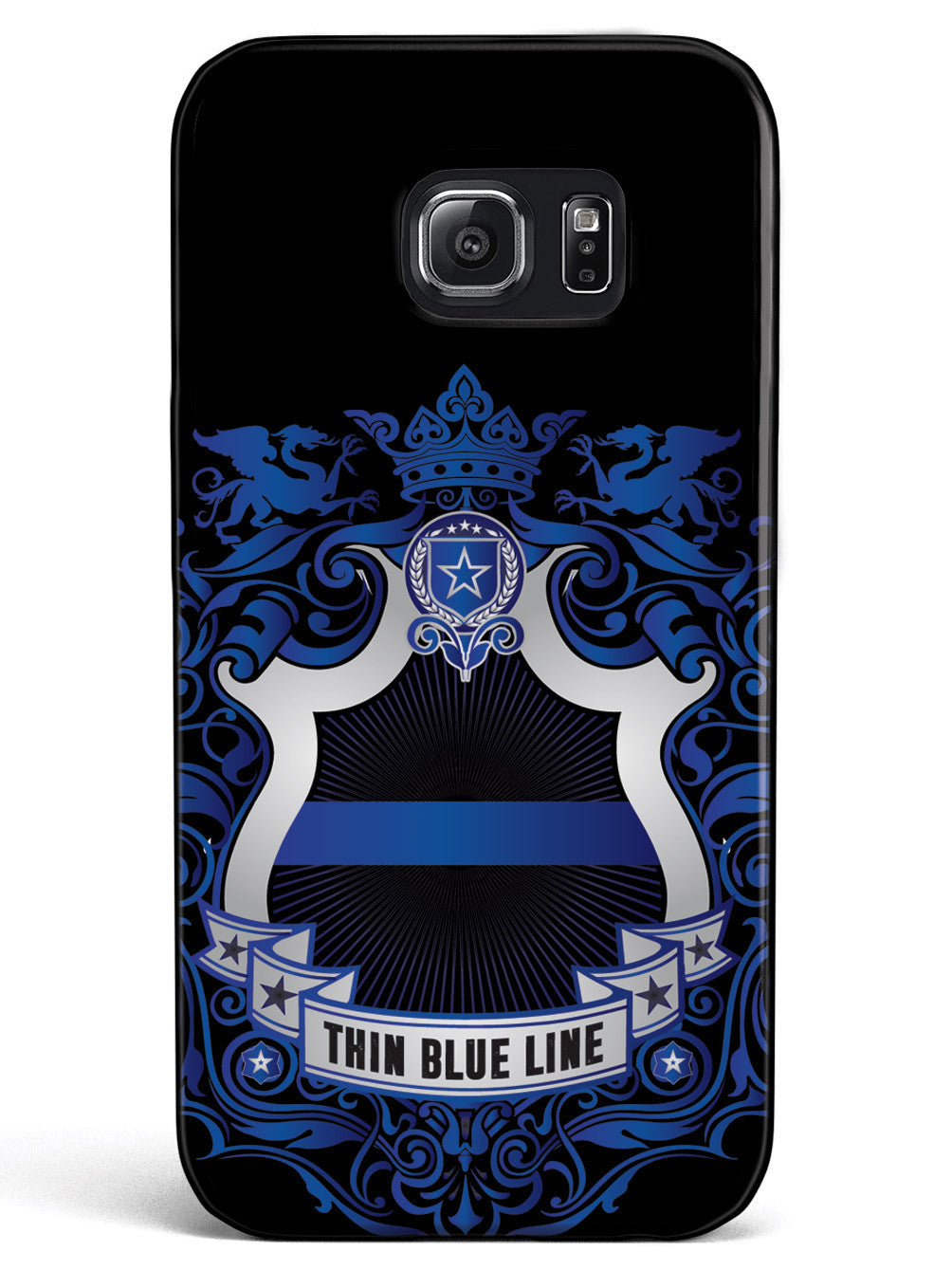 Thin Blue Line - Family Crest - Black Case