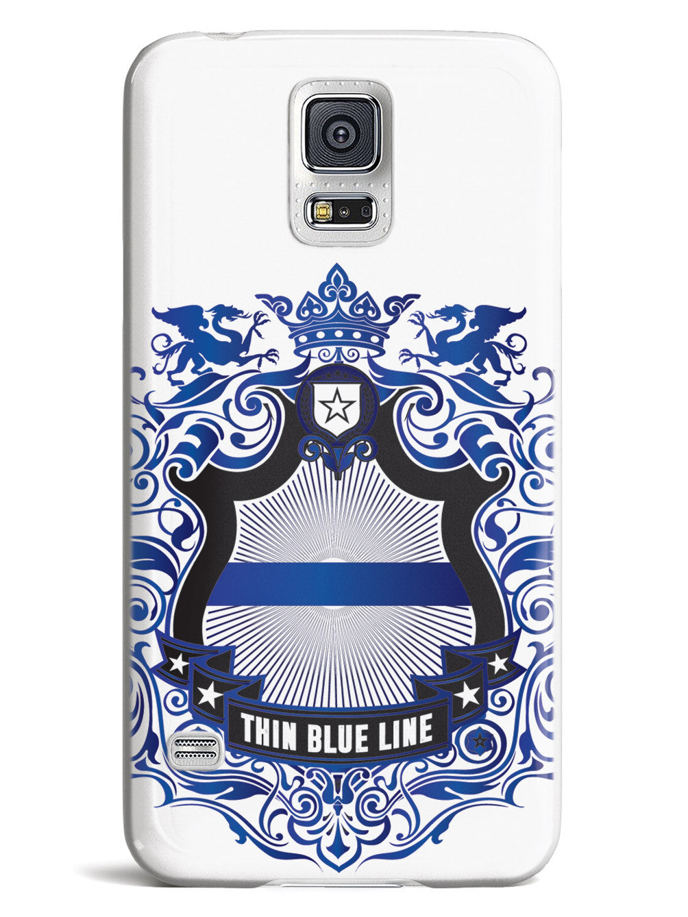 Thin Blue Line - Family Crest - White Case