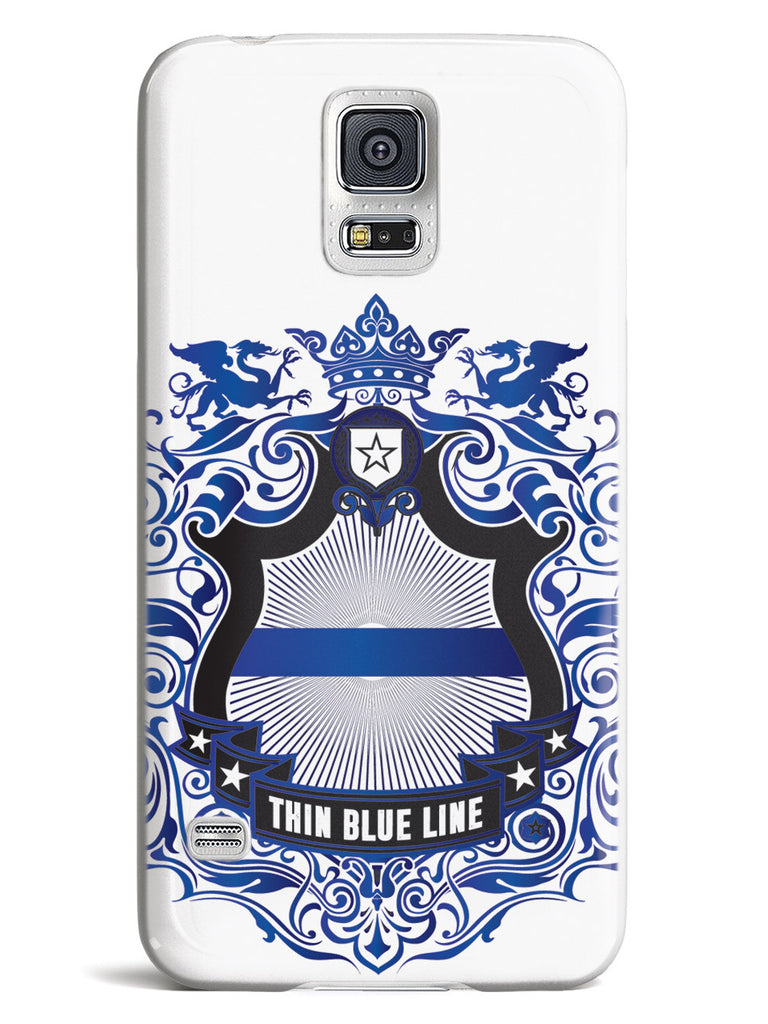 Thin Blue Line - Family Crest - White Case
